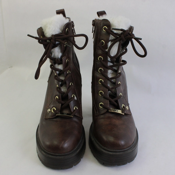 GBG Los Angeles High Heeled Boots Faux Fur Tongue Women's US Size 8.5M
