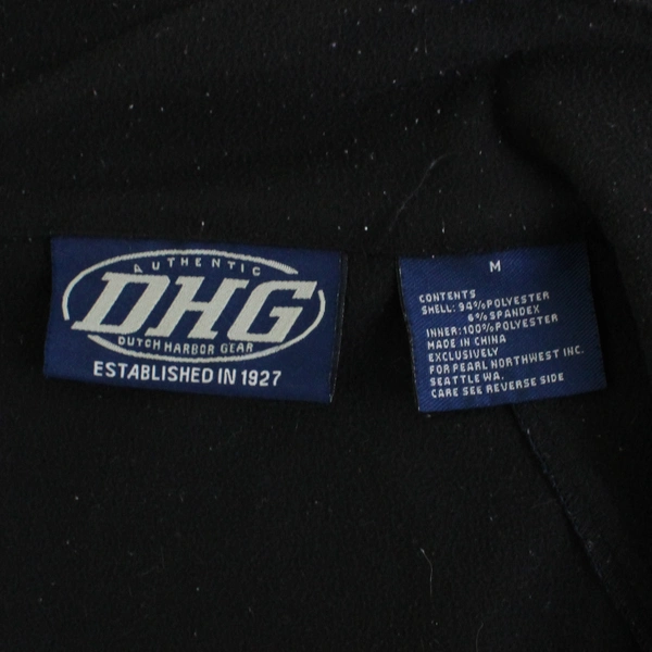 Dutch Harbor Gear All Weather Blue and Black Zip-Up Jacket Men's Medium