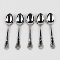 Lot Of 5 Reed & Barton Louis Philippe (Stainless) Flatware Soup Spoons