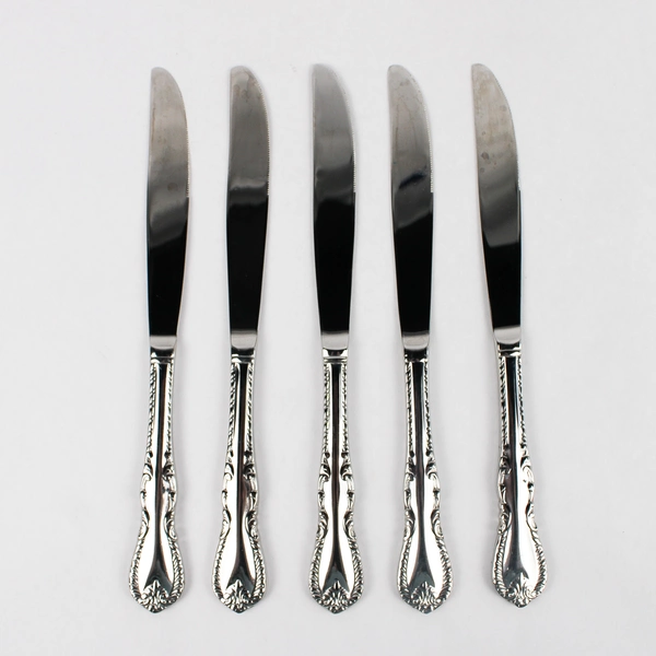 Lot Of 5 Reed & Barton Louis Philippe (Stainless) Flatware Solid Knives 10"