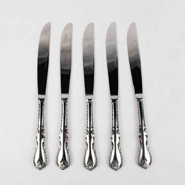 Lot Of 5 Reed & Barton Louis Philippe (Stainless) Flatware Solid Knives 10"