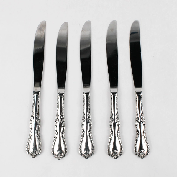 Lot Of 5 Reed & Barton Louis Philippe (Stainless) Flatware Solid Knives 9"
