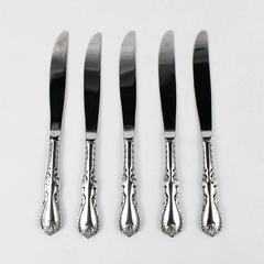 Lot Of 5 Reed & Barton Louis Philippe (Stainless) Flatware Solid Knives 9"