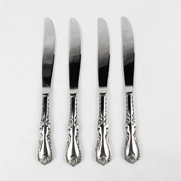 Lot Of 4 Reed & Barton Louis Philippe (Stainless) Flatware Solid Knives 9"