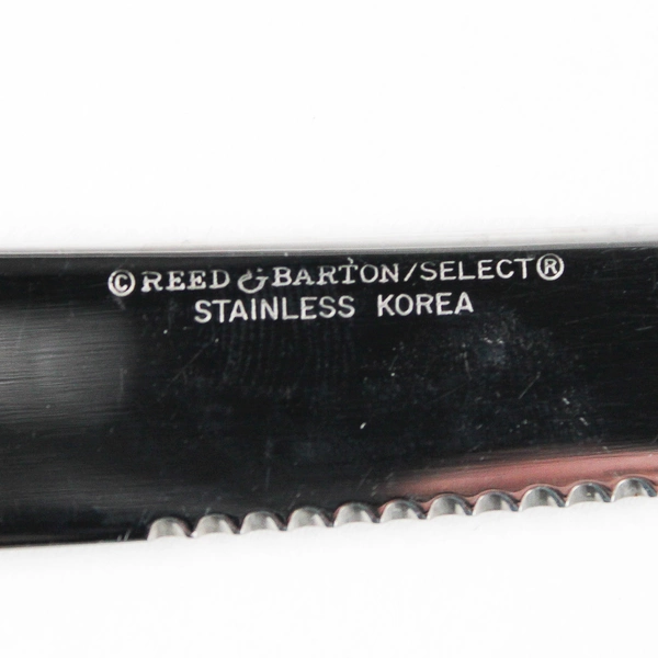 Lot Of 4 Reed & Barton Louis Philippe (Stainless) Flatware 2 Steak Knives & 10"