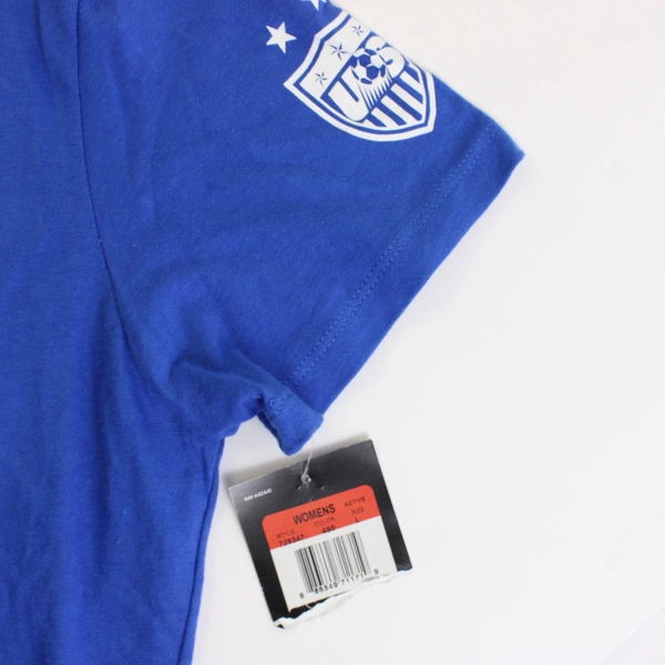 NWT Nike US National Soccer Team Alex Morgan Blue T-Shirt Women's Large