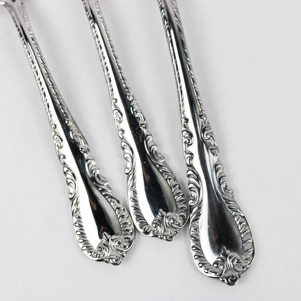 Lot Of 4 Reed & Barton Louis Philippe (Stainless) Flatware 3 Spoons & Knife