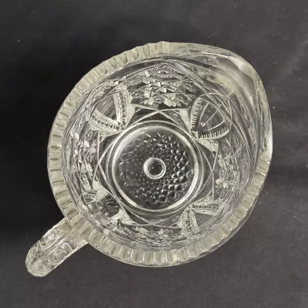 Vintage MCM McKee Fentec Clear Glass Creamer