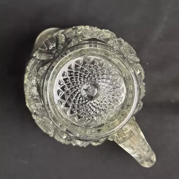 Vintage MCM McKee Fentec Clear Glass Creamer