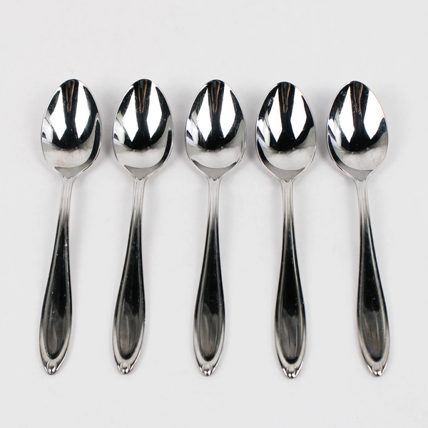 Lot Of 5 Lenox LF19 (Stainless) Flatware Soup Spoons