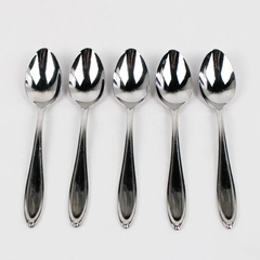 Lot Of 5 Lenox LF19 (Stainless) Flatware Soup Spoons