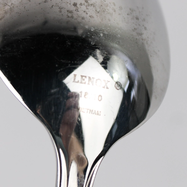 Lot Of 5 Lenox LF19 (Stainless) Flatware Soup Spoons