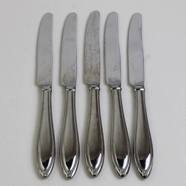 Lot Of 5 Lenox LF19 (Stainless) Flatware Hollow Dinner Knives
