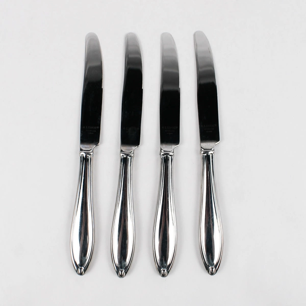 Lot Of 4 Lenox LF19 (Stainless) Flatware Hollow Dinner Knives
