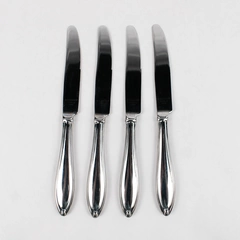 Lot Of 4 Lenox LF19 (Stainless) Flatware Hollow Dinner Knives
