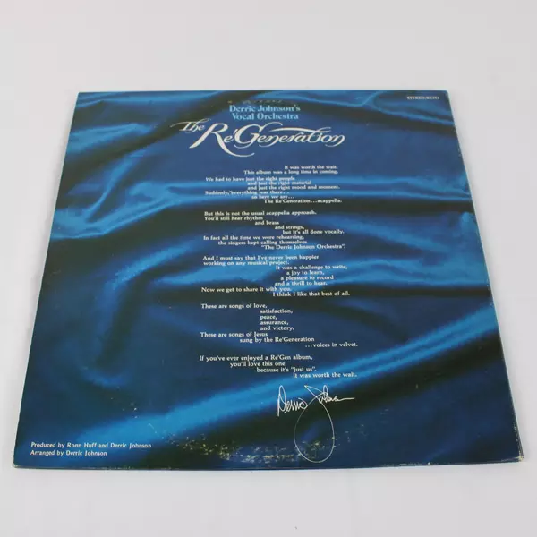 Re'Generation Velvet Used Vinyl Record R3351 Derric Johnson 1974 Impact Records