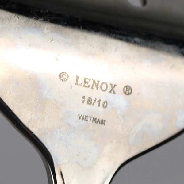 Lot Of 3 Lenox LF19 (Stainless) Flatware Serving Fork, Serving Spoon, Ladle