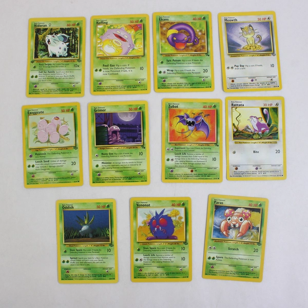 Lot of 11 Nintendo Stage 1 Pokémon Trading Cards