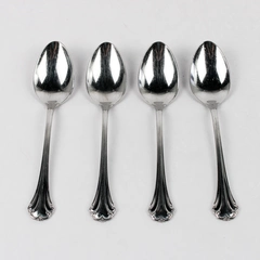 Lot Of 4 Reed & Barton Regine (Stainless) Flatware Teaspoons