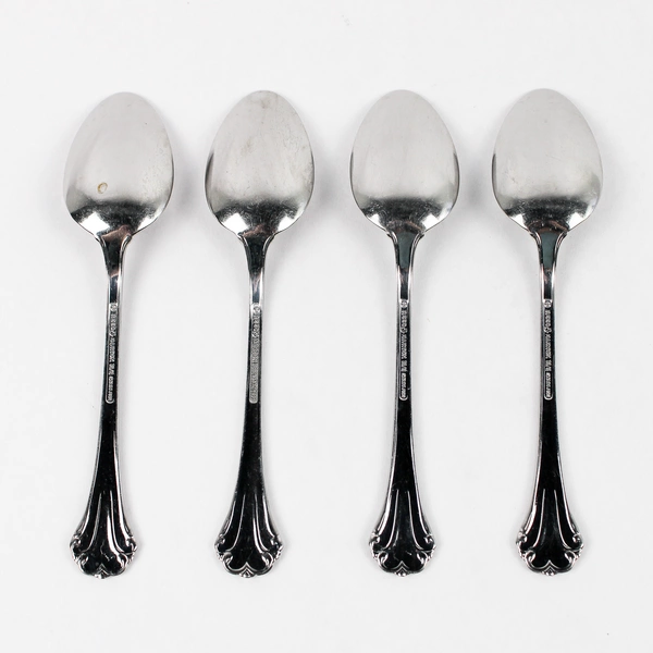 Lot Of 4 Reed & Barton Regine (Stainless) Flatware Teaspoons