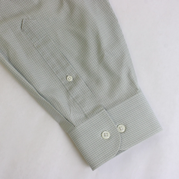 Stafford Wrinkle-Free Sage Green Button-Down Men's Size 17 34/35 Flawed