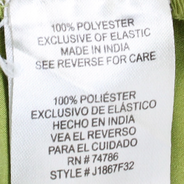 Patrons of Peace Pear Green Floral Short Smocked Dress Women's Small