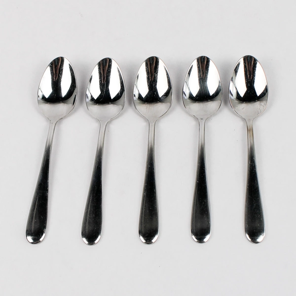Lot Of 5 Pfaltzgraff Essence (Stainless) Flatware Teaspoons