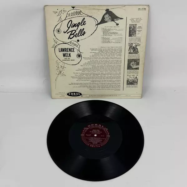 Lawrence Welk And His Champagne Music Jingle Bells Coral Mono 1957