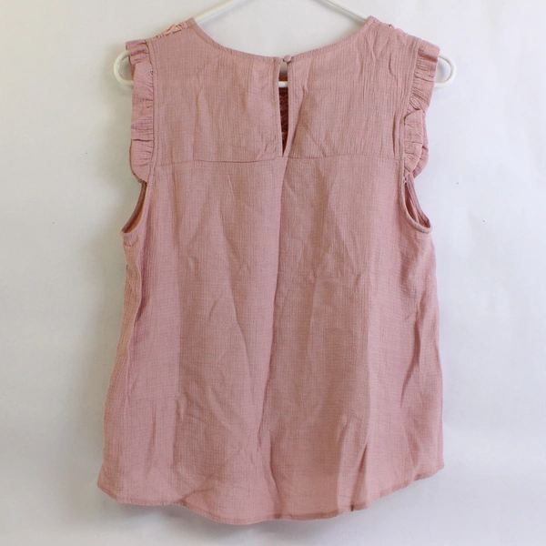 E Hanger M Dusty Rose Pink Sleeveless Boho Blouse Women's Medium
