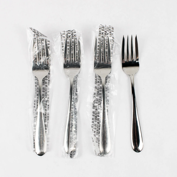 Lot Of 4 Pfaltzgraff Essence (Stainless) Flatware Individual Salad Forks