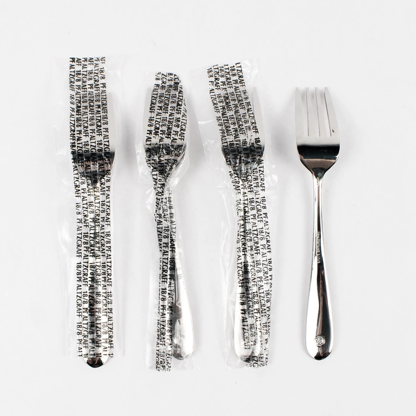 Lot Of 4 Pfaltzgraff Essence (Stainless) Flatware Individual Salad Forks