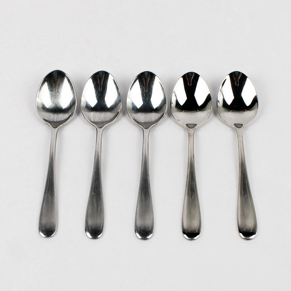 Lot Of 5 Pfaltzgraff Essence (Stainless) Flatware Soup Spoons