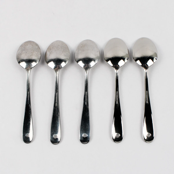 Lot Of 5 Pfaltzgraff Essence (Stainless) Flatware Soup Spoons