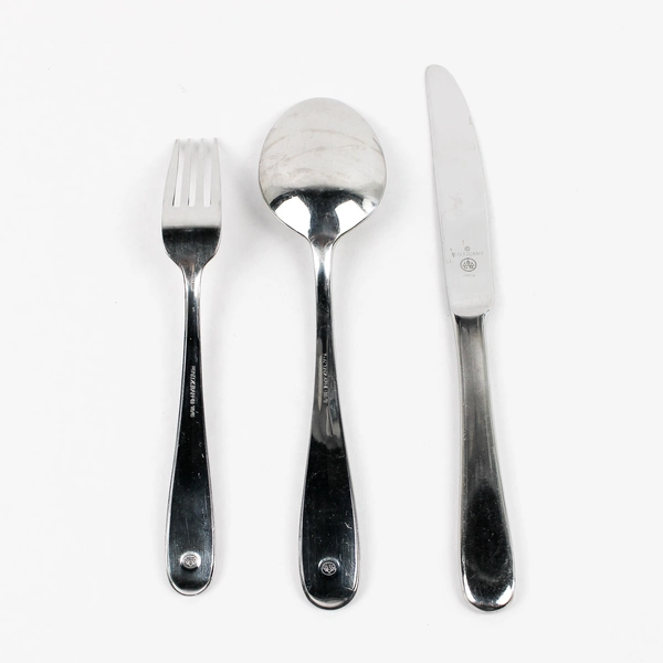 Lot Of 3 Pfaltzgraff Essence (Stainless) Flatware Serving Spoon, Knife, Fork