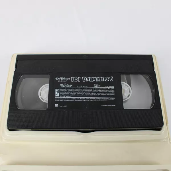Walt Disney's 101 Dalmatians The Classics Collection Black Diamond VHS 1992