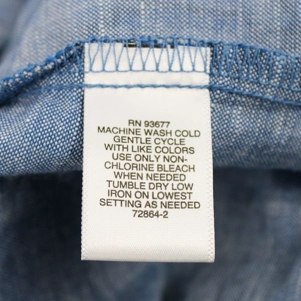 Liz Claiborne Cotton Linen Blue Floral Sleeveless Midi Shift Dress Women's Small