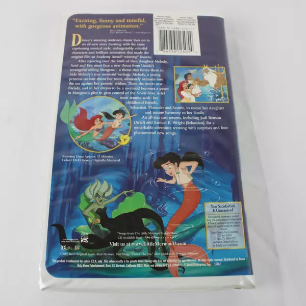 The Little Mermaid II: Return to the Sea VHS 2000