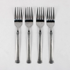 Lot of 4 International Palisades Stainless Steel 7.25 inch Salad Forks 