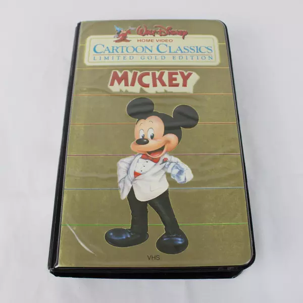 Walt Disney Cartoon Classics Limited Gold Edition Mickey Beta VHS 1984