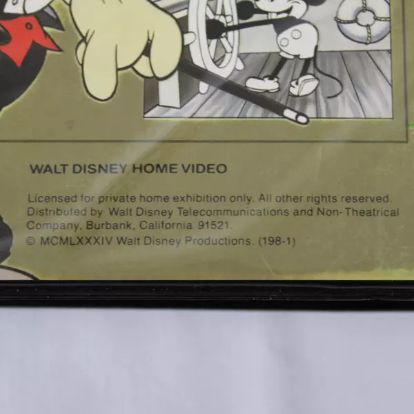 Walt Disney Cartoon Classics Limited Gold Edition Mickey Beta VHS 1984