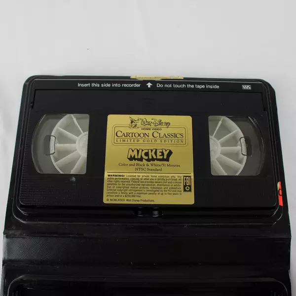 Walt Disney Cartoon Classics Limited Gold Edition Mickey Beta VHS 1984