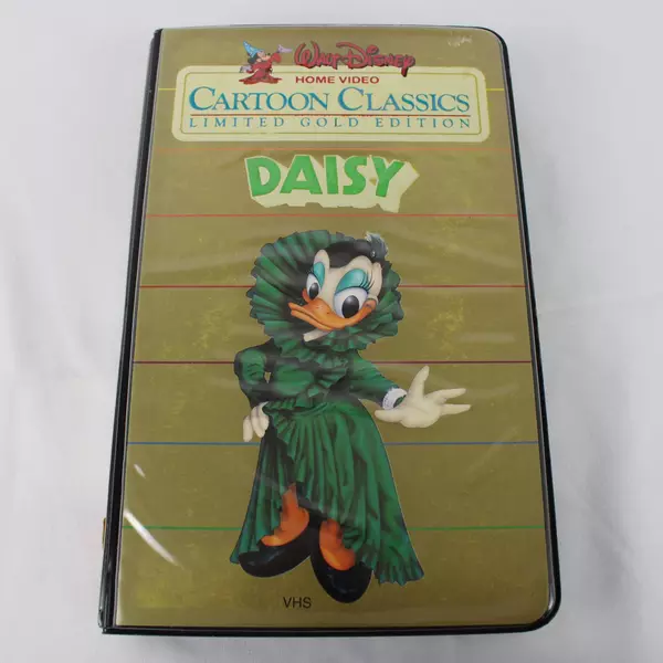 Disney Daisy Cartoon Classics Limited Gold Edition VHS Tape VG Vintage