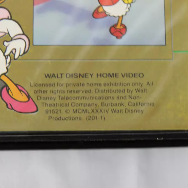 Disney Daisy Cartoon Classics Limited Gold Edition VHS Tape VG Vintage