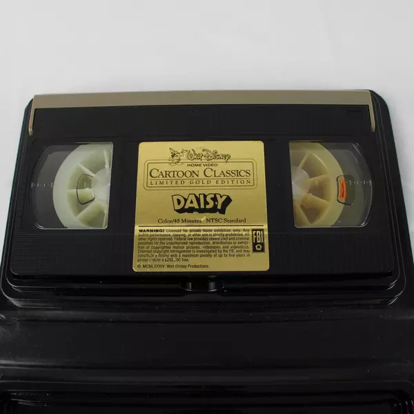 Disney Daisy Cartoon Classics Limited Gold Edition VHS Tape VG Vintage