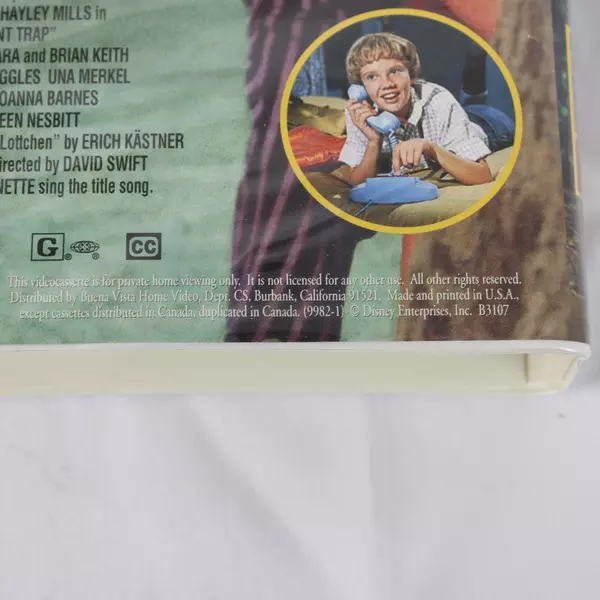 Walt Disney The Parent Trap Hayley Mills Collection VHS Tape Movie Clamshell