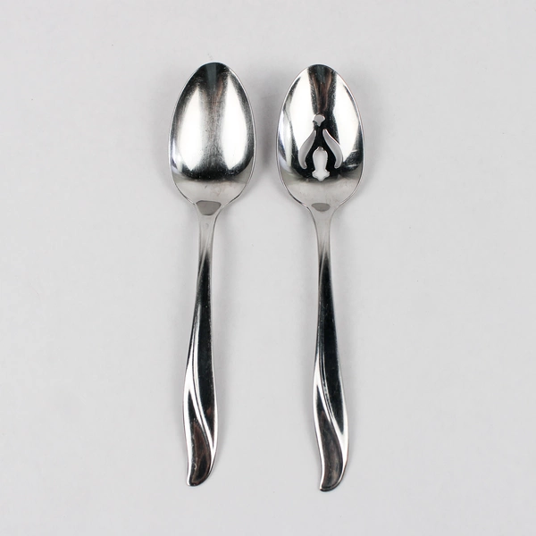 Lot Of 2 International Silver Impression (Stainless) Flatware Serving Spoons