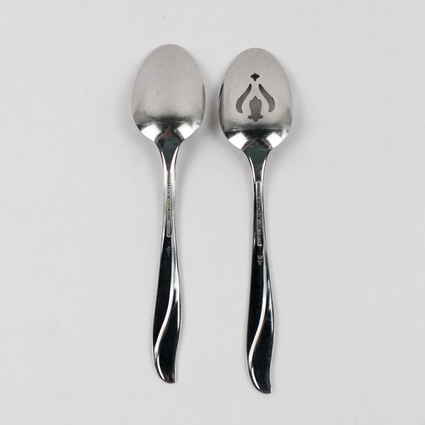 Lot Of 2 International Silver Impression (Stainless) Flatware Serving Spoons