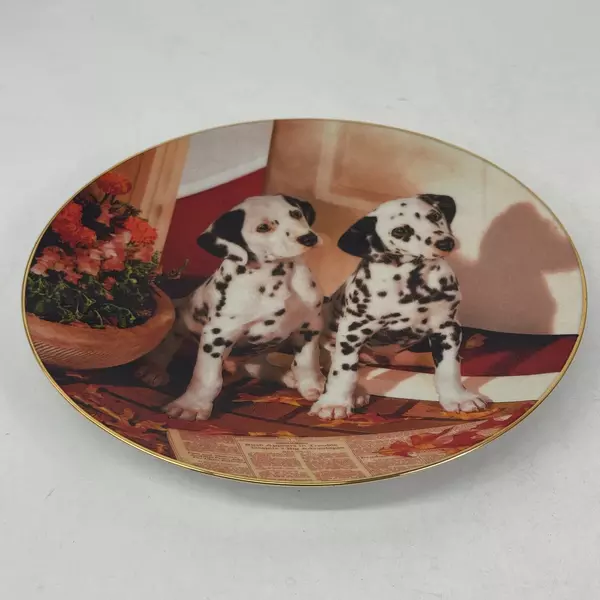 1995 Hamilton Collection Those Delightful Dalmatians Spotted In the Headlines