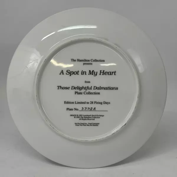 1995 Hamilton Collection Those Delightful Dalmatians A Spot In My Heart