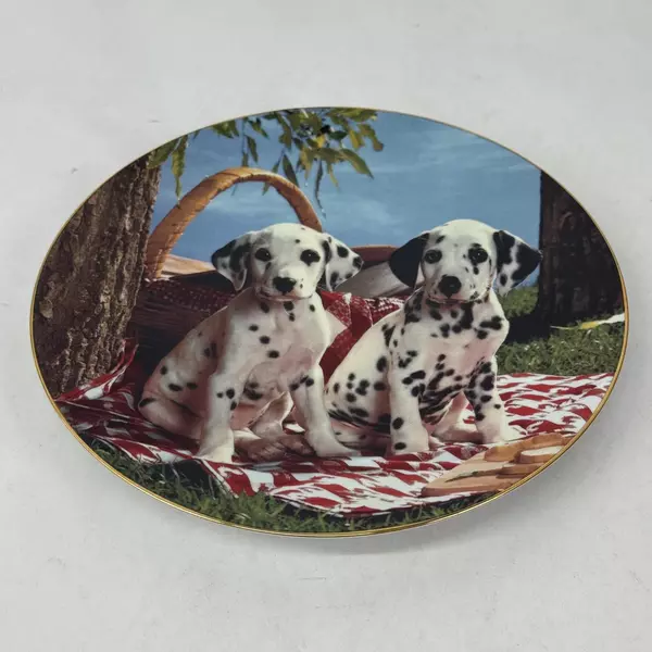 1995 Hamilton Collection Those Delightful Dalmatians Here's A Good Spot